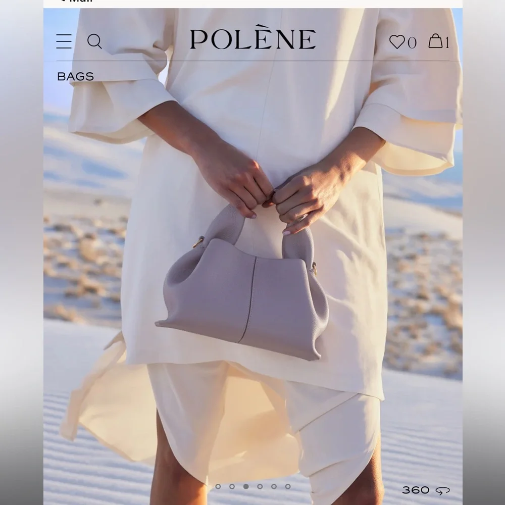 Brand new in box Polene Numero Neuf Mini Mauve - Picture 15 of 17